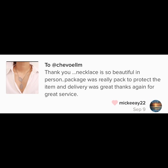 Double Leaf Necklace in Silver - Picture 3 of 4